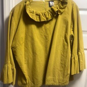 Elizabeth Wilson Designs Yellow Mustard Corduroy 3X
